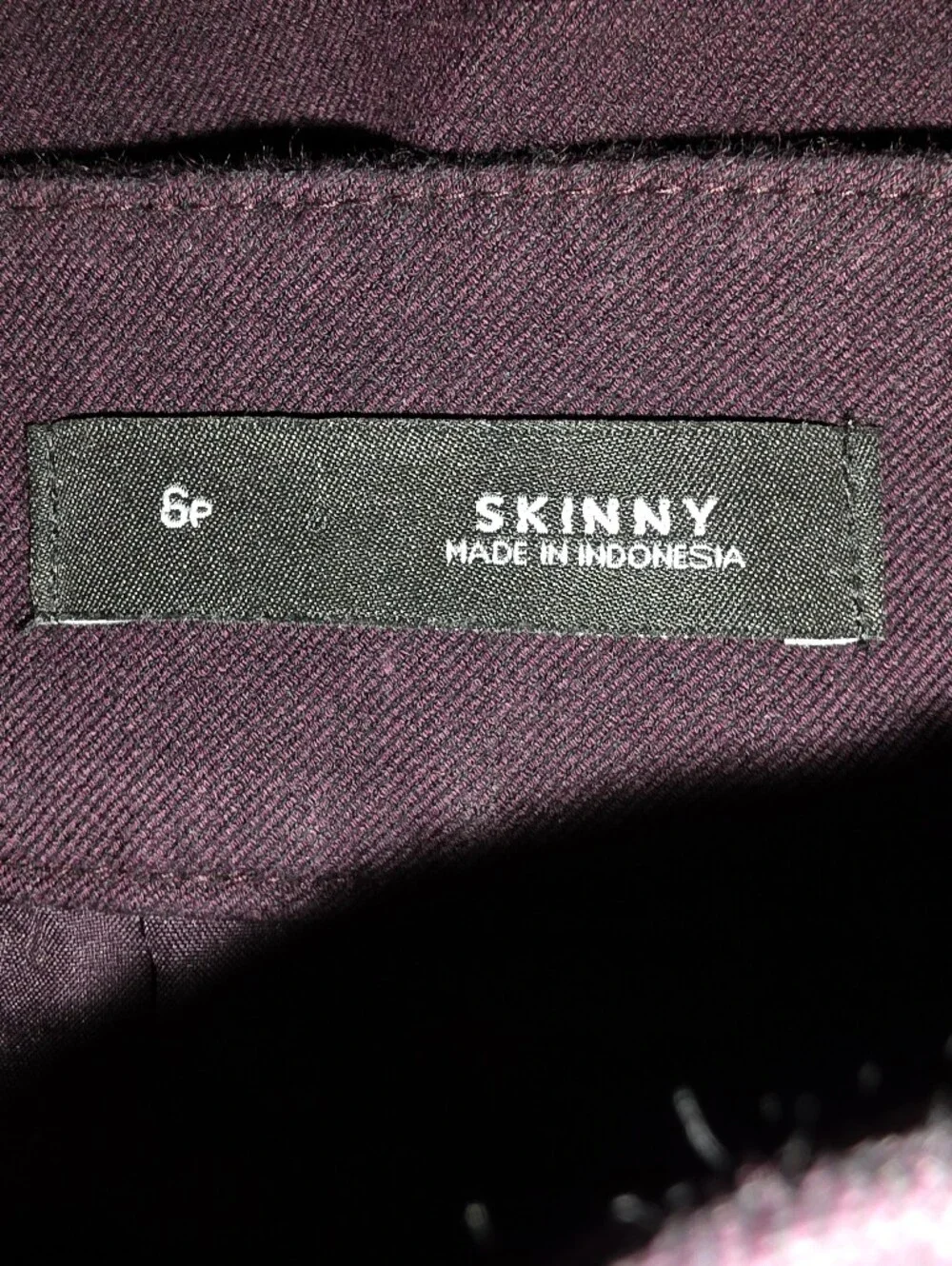 Deep Purple LOFT Petite Skinny Pants Size 6 Petite - Picture 6 of 7